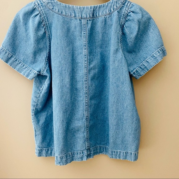 Madewell Denim Popover Swing Top Blue Sz XS/S - Picture 8 of 8